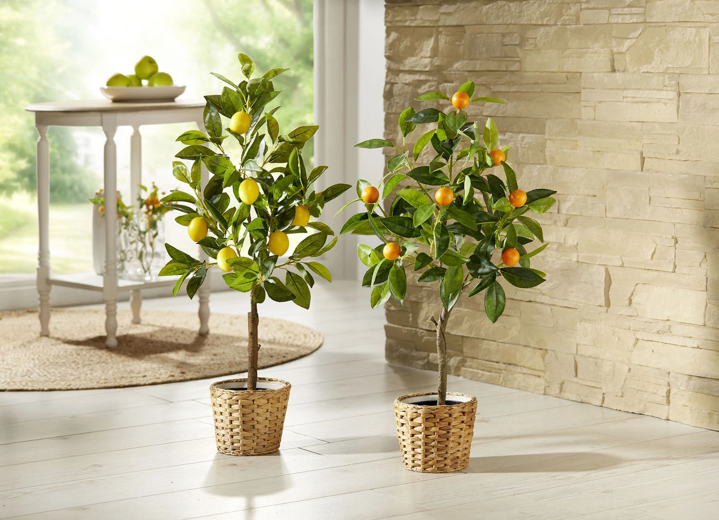 Bäumchen Aus Kunst- Und Textilmaterial 4 Bäumchen Aus Kunst- Und Textilmaterial – Bild 2