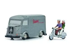 Citroen HY „Vespa“ Und Vespa Roller + Figur