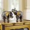 Elefanten, 2er-Set 1 Elefanten, 2er-Set -Kunst Textilpflanzen Verkäufe elefanten 2er set farbe grau gold
