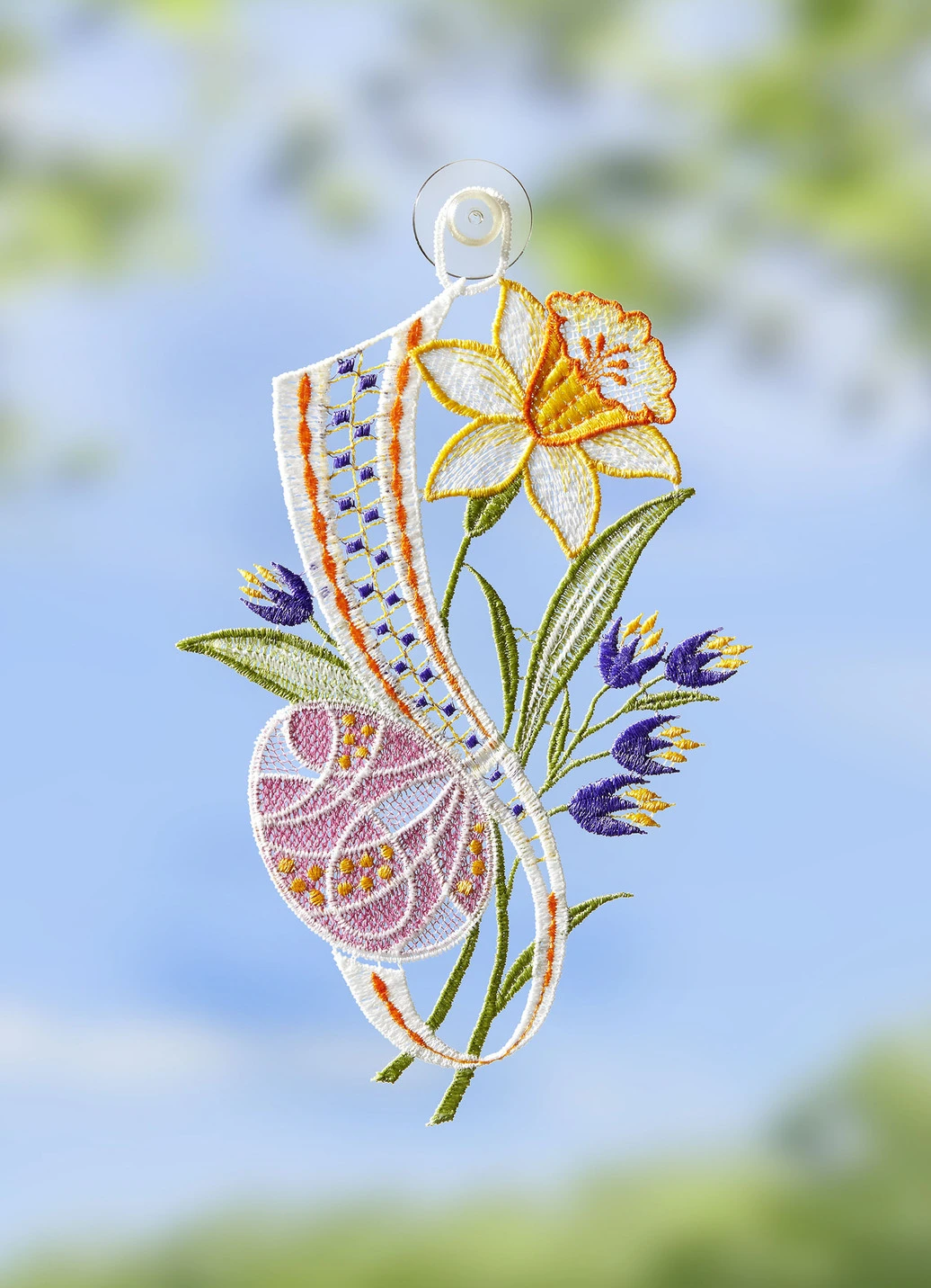 Fensterbild Aus Echter Plauener Spitze 3 Fensterbild Aus Echter Plauener Spitze