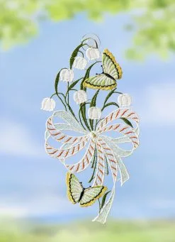 Fensterbild Mit Maiglöckchenmotiv