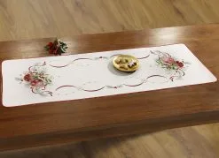 Festliche Tisch- Und Raumdekoration Mit Christbaumkugel-Motiven -Kunst Textilpflanzen Verkäufe festliche tisch und raumdekoration mit christbaumkugel motiven farbe sekt bunt groesse 102