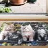 Fußmatte Katzenfreunde 2 Fußmatte Katzenfreunde -Kunst Textilpflanzen Verkäufe fussmatte katzenfreunde farbe bunt