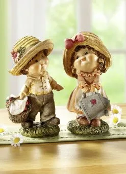 Gartenkinder, 2er-Set -Kunst Textilpflanzen Verkäufe gartenkinder 2er set farbe bunt 2