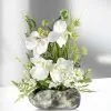 Herrliches Orchideengesteck Für Ihr Zuhause -Kunst Textilpflanzen Verkäufe herrliches orchideengesteck fuer ihr zuhause farbe weiss