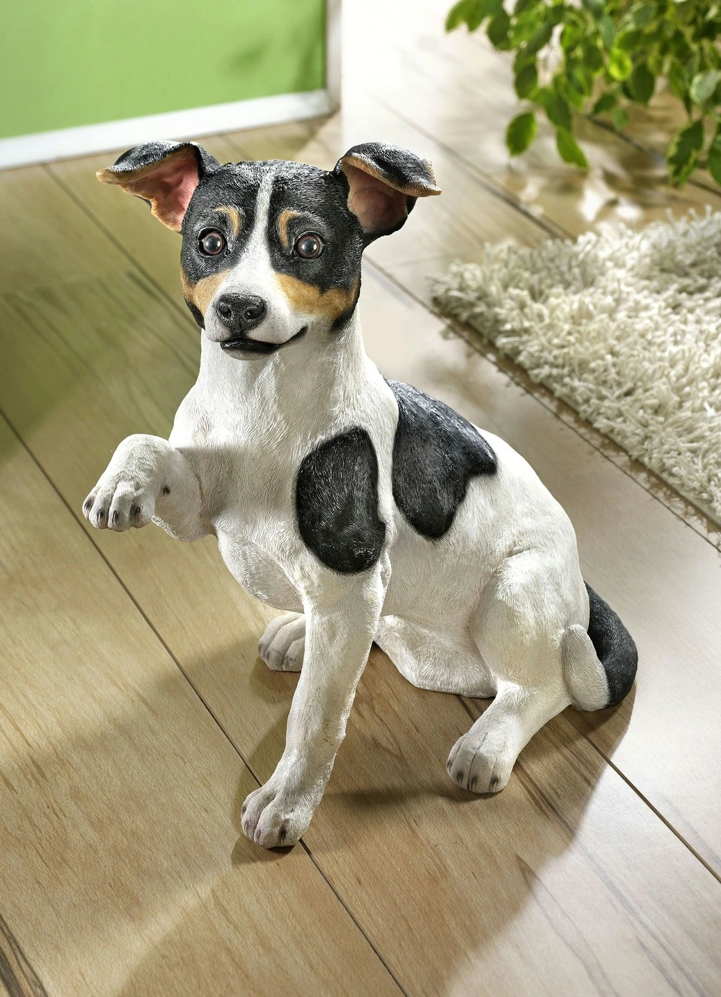 Jack Russel Aus Polyresin, Von Hand Bemalt 3 Jack Russel Aus Polyresin, Von Hand Bemalt
