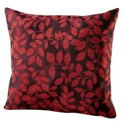 Kissenbezug Mit Hübschem Blättermotiv -Kunst Textilpflanzen Verkäufe kissenbezug mit huebschem blaettermotiv farbe bordeaux rot groesse 905