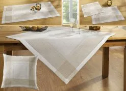 Klassische Tisch- Und Raumdekoration Mit Leinen