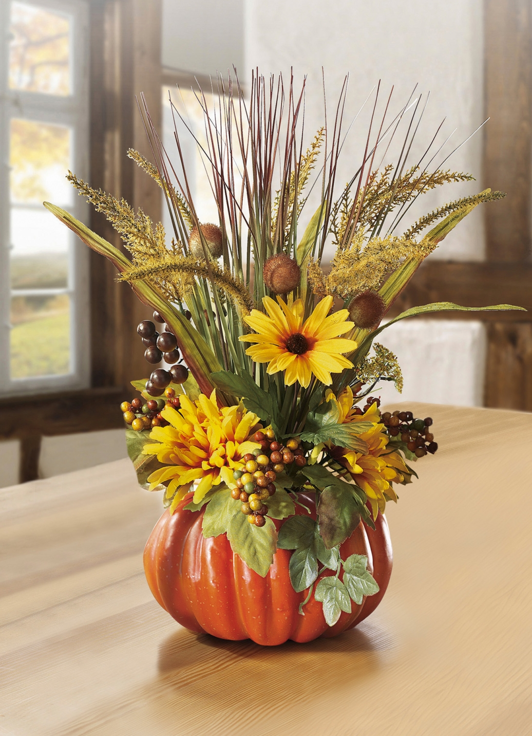 Kürbisgesteck 3 Kürbisgesteck