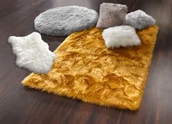 Kuschelige Brücken, Teppiche Und Dekokissen Im Naturgetreuen Kunstfell -Kunst Textilpflanzen Verkäufe kuschelige bruecken teppiche und dekokissen im naturgetreuen kunstfell farbe silber groesse 110 1