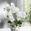 Orchidee Im Topf -Kunst Textilpflanzen Verkäufe orchidee im topf farbe silber