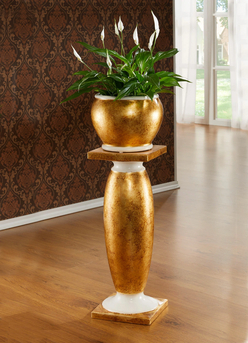 Säule Mit Übertopf 3 Säule Mit Übertopf