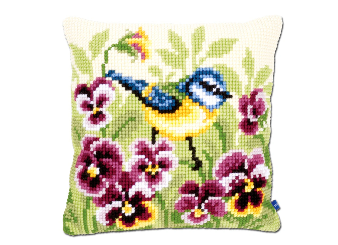 Stickkissen Blaumeise Mit Zubehör 3 Stickkissen Blaumeise Mit Zubehör