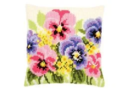 Stickkissen Stiefmütterchen Mit Zubehör