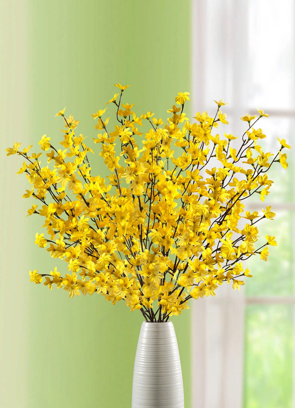 Täuschend Echt Aussehende Forsythienzweige, 5er-Set 3 Täuschend Echt Aussehende Forsythienzweige, 5er-Set
