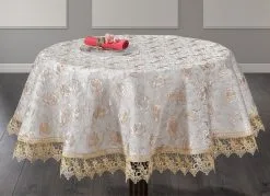 Tisch- Und Raumdekoration Mit Macramé-Spitzenbordüre -Kunst Textilpflanzen Verkäufe tisch und raumdekoration mit macrame spitzenborduere farbe weiss groesse 101 3