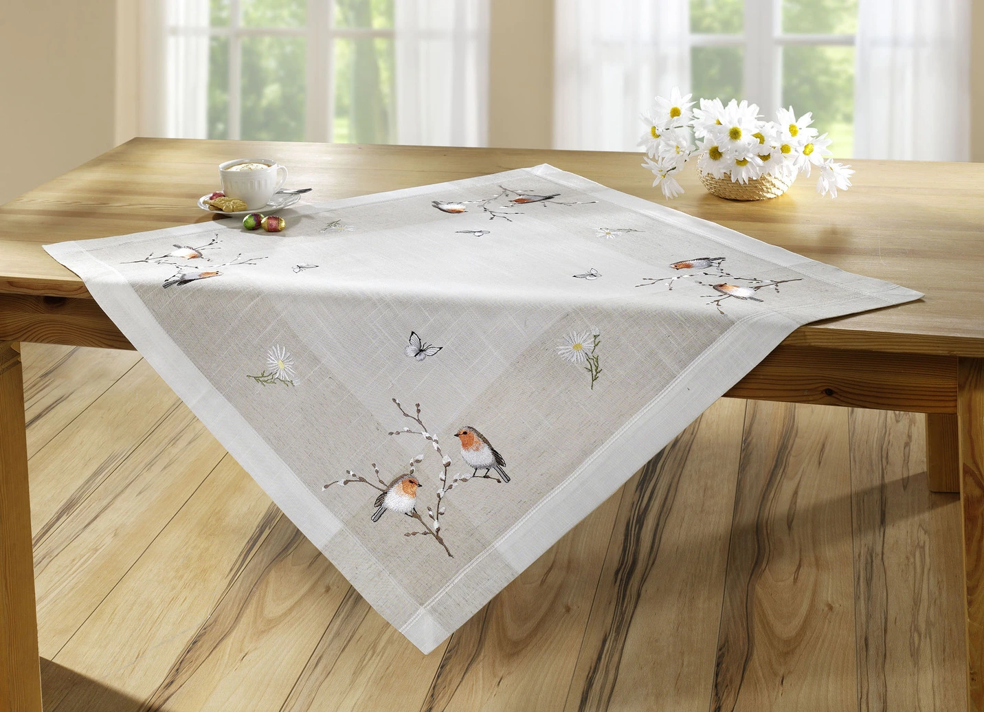 Tisch- Und Raumdekoration Mit Rotkehlchen-Motiv 3 Tisch- Und Raumdekoration Mit Rotkehlchen-Motiv