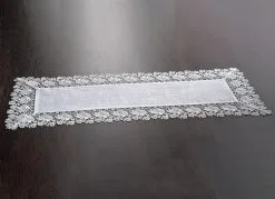 Tisch- Und Raumdekoration Mit Spitzenborte -Kunst Textilpflanzen Verkäufe tisch und raumdekoration mit spitzenborte farbe sekt groesse 101 2