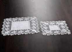 Tisch- Und Raumdekoration Mit Spitzenborte -Kunst Textilpflanzen Verkäufe tisch und raumdekoration mit spitzenborte farbe sekt groesse 101 4