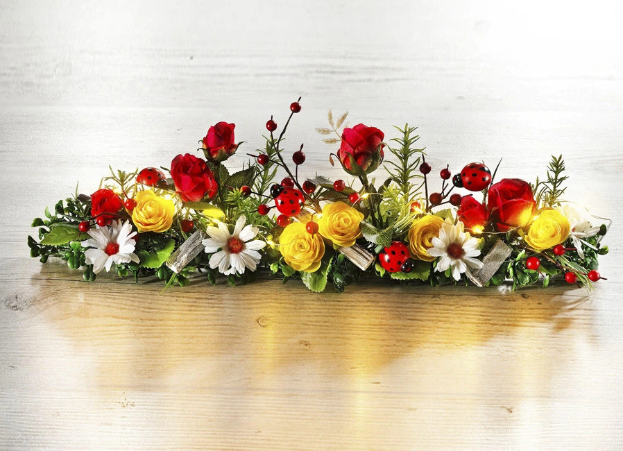 Tischaufleger Mit LED-Micro-Lichterkette 3 Tischaufleger Mit LED-Micro-Lichterkette