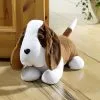 Türstopper Hund -Kunst Textilpflanzen Verkäufe tuerstopper hund farbe weiss braun