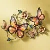 Wanddekoration Schmetterlinge Aus Metall -Kunst Textilpflanzen Verkäufe wanddekoration schmetterlinge aus metall farbe orange
