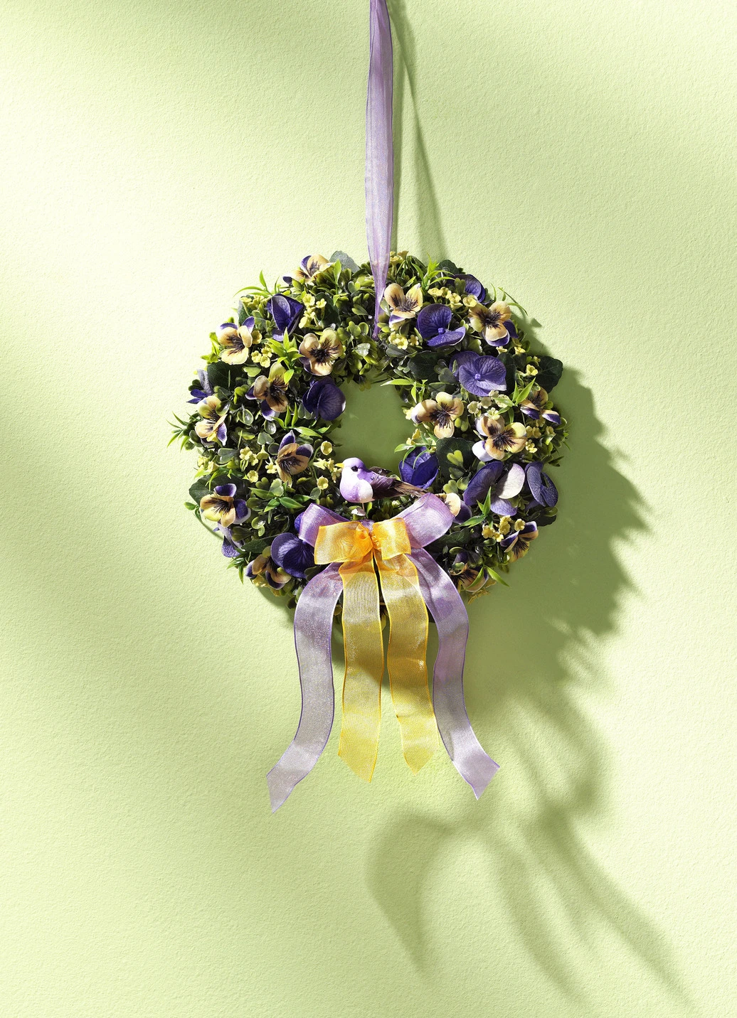 Wandkranz Aus Kunst- Und Textilmaterial 3 Wandkranz Aus Kunst- Und Textilmaterial