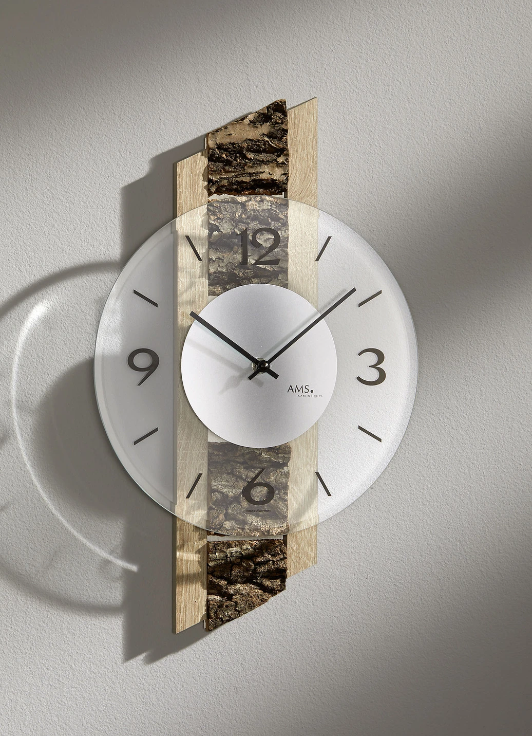 Wanduhr Mit Einlage Aus Baumrinde 3 Wanduhr Mit Einlage Aus Baumrinde