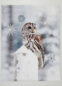 Wohndecke Mit Eulen-Motiv